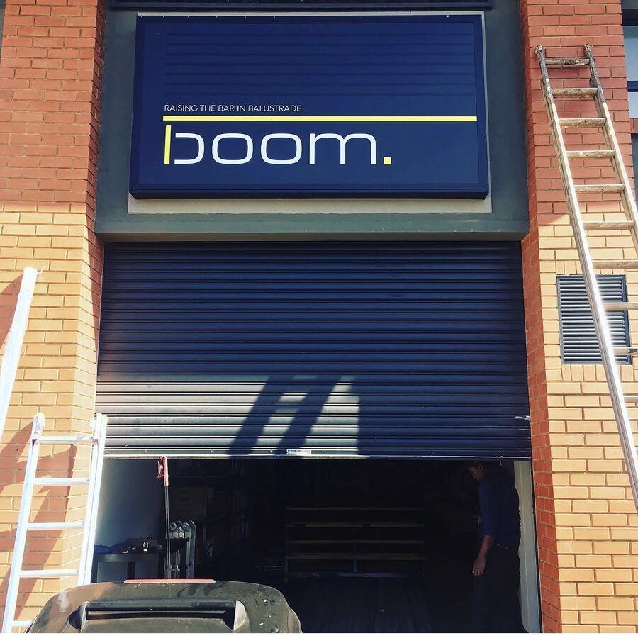 boom. Aluminium Frame Sign
