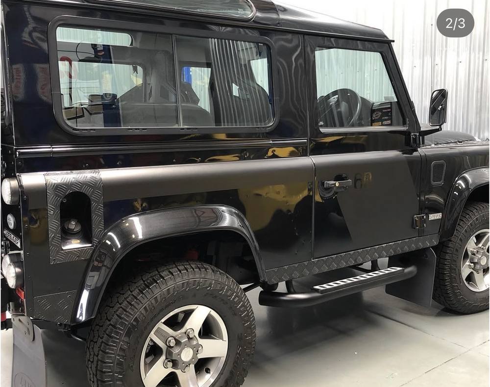 Land Rover Defender Gloss Black Wrap